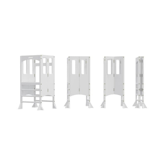 Adjustable Bi-Fold Tower - Varnished Scratch Dent-My Happy Helpers Pty Ltd