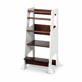 Little Risers Learning Tower - White Walnut with Magnetic White Board-My Happy Helpers Pty Ltd