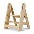 Steps2 Learning Adjustable Folding Step Stool - Varnish-My Happy Helpers Pty Ltd