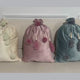 Large Velvet Christmas Gift Bag - Pink