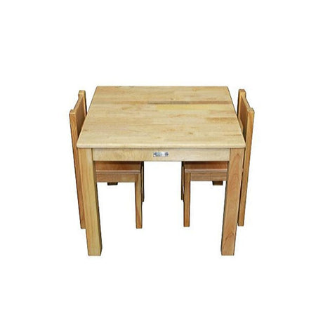 Solid Timber Table with 2 Standard Chairs