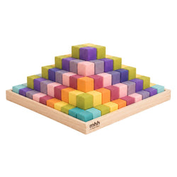 Large Stepped Block Pyramid - Pastel