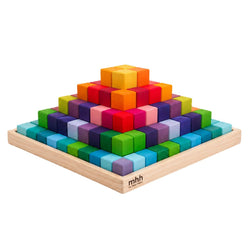 Large Stepped Block Pyramid - Rainbow