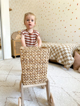 Wicker Shopping Trolley