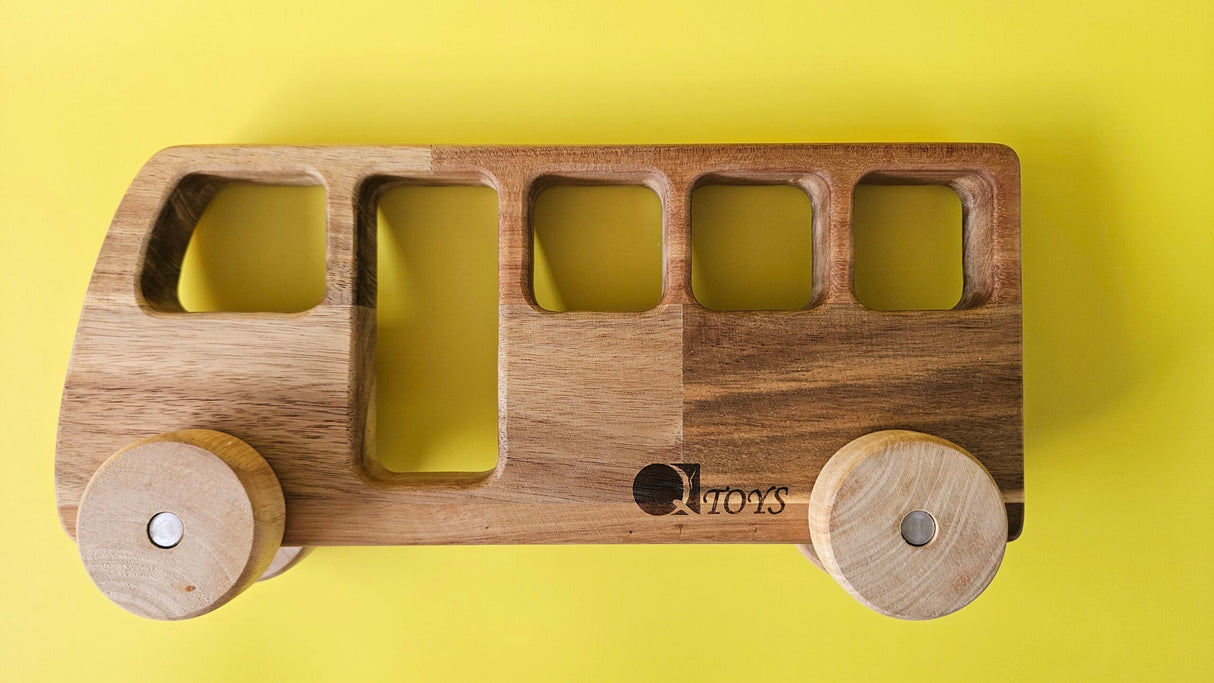 Wooden Toy Bus