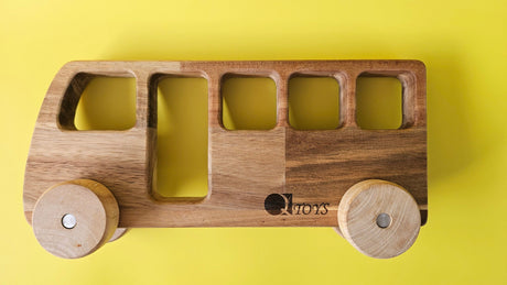 Wooden Toy Bus
