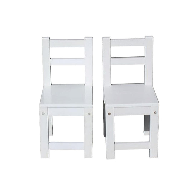 Timber White Table with 2 Standard Chairs