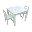 Timber White Table with 2 Standard Chairs