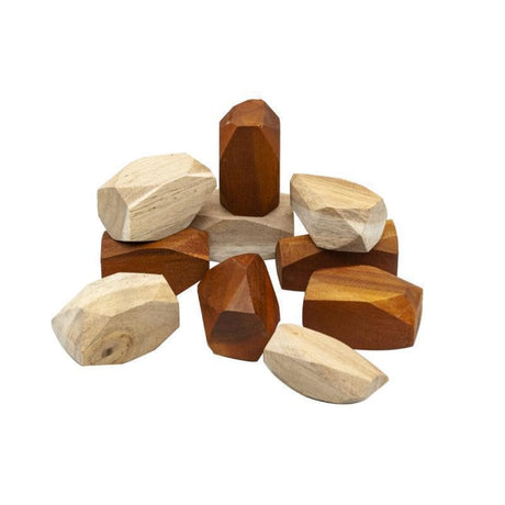 Two Tone Wooden Gems