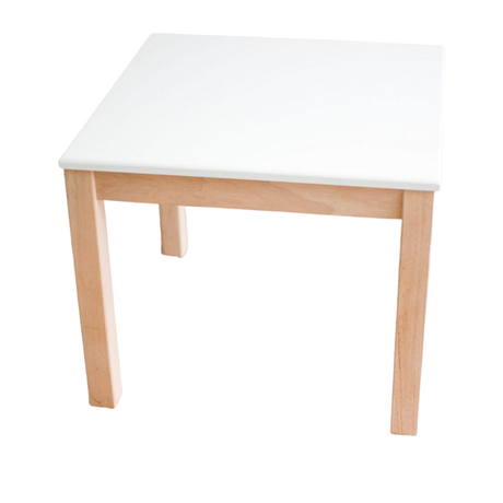 White Top Timber Table