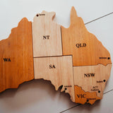 Wooden Australian Map Puzzle