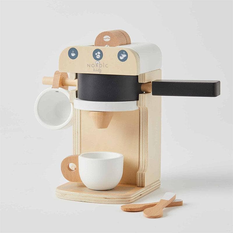 Wooden Coffee Machine Set-Kitchen Play-My Happy Helpers