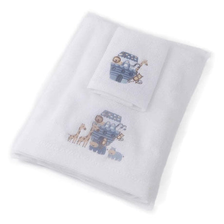 Animal Ark Baby Bath Towel & Face Washer-Babies and Toddlers-My Happy Helpers