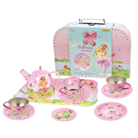 Ballerina Tin Tea Set in Suitcase-Kitchen Play-My Happy Helpers