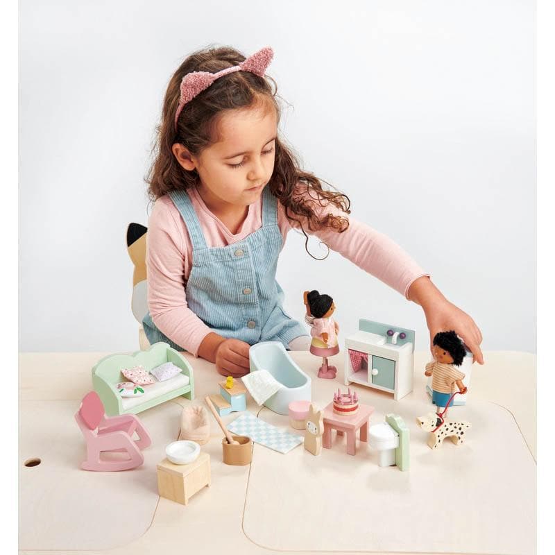 Tender Leaf Countryside Furniture Set – a softly coloured countryside themed starter set for a doll's home