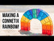 building a rainbow with connetix tiles
