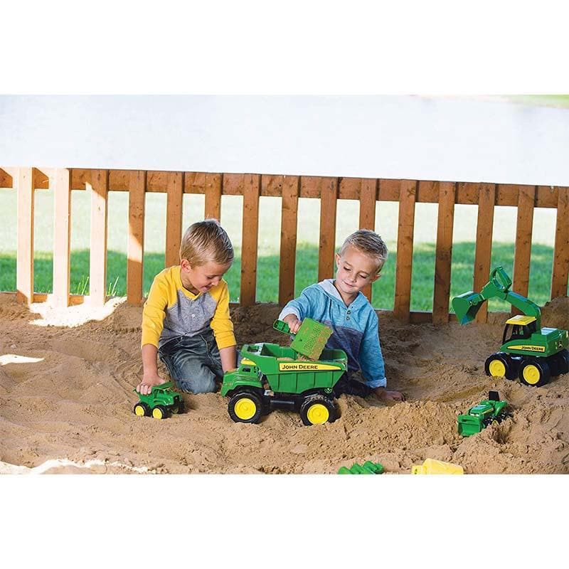 John Deere 38cm Big Scoop Dump Truck with Garden Tools
