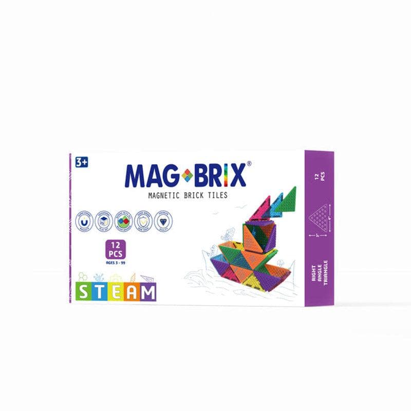 Magbrix 12pcs Right Angle Triangle Pack-Construction Play-My Happy Helpers
