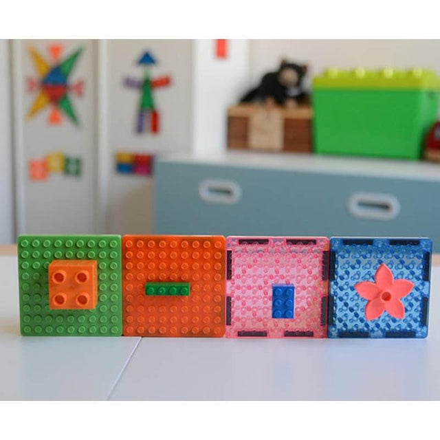 Magbrix Magnetic Brick Tiles - 8pc Set