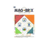 Magbrix Magnetic Brick Tiles - 8pc Set