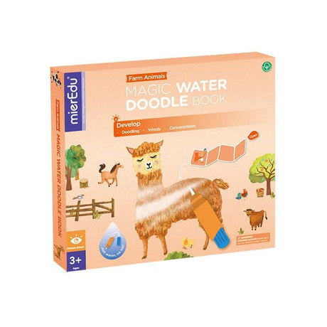 Magic Water Doodle Book - Farm Animals-Creative Play & Crafts-My Happy Helpers