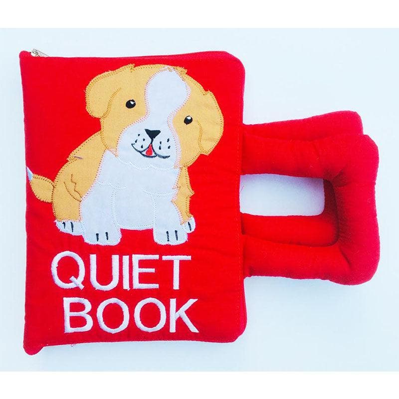 Quiet Book Dog (Zipped)-Babies and Toddlers-My Happy Helpers