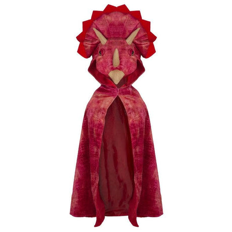 Red Triceratops Hooded Cape-Imaginative Play-My Happy Helpers